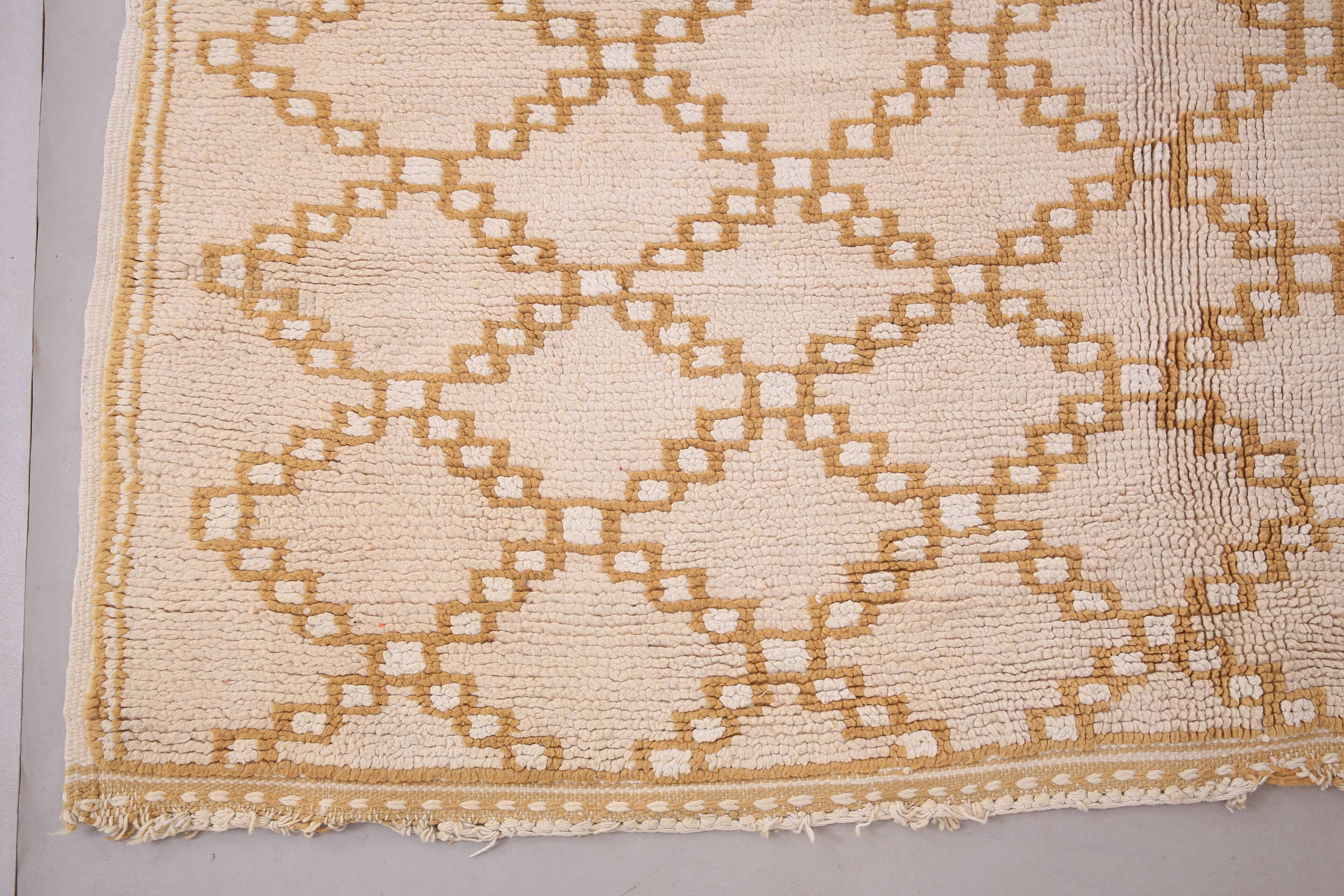 Beige Vintage Moroccan Rug 178 x 286 cm - Berber Wool Rug - Handmade Rug
