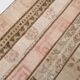 Pale Red Brown Hallway Vintage Runner Rug, 63x356Cm