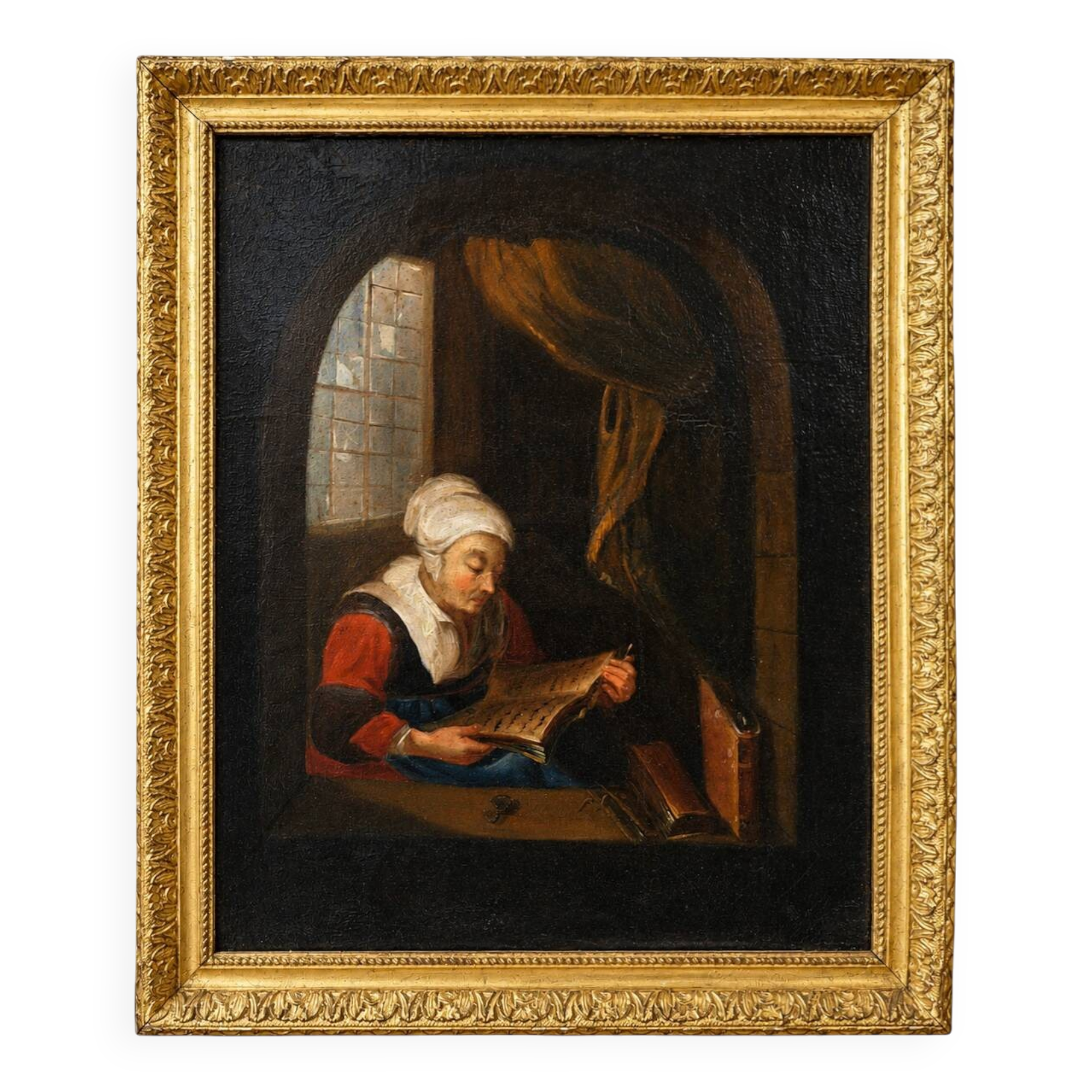Oil on canvas – Genre scene, 18th century