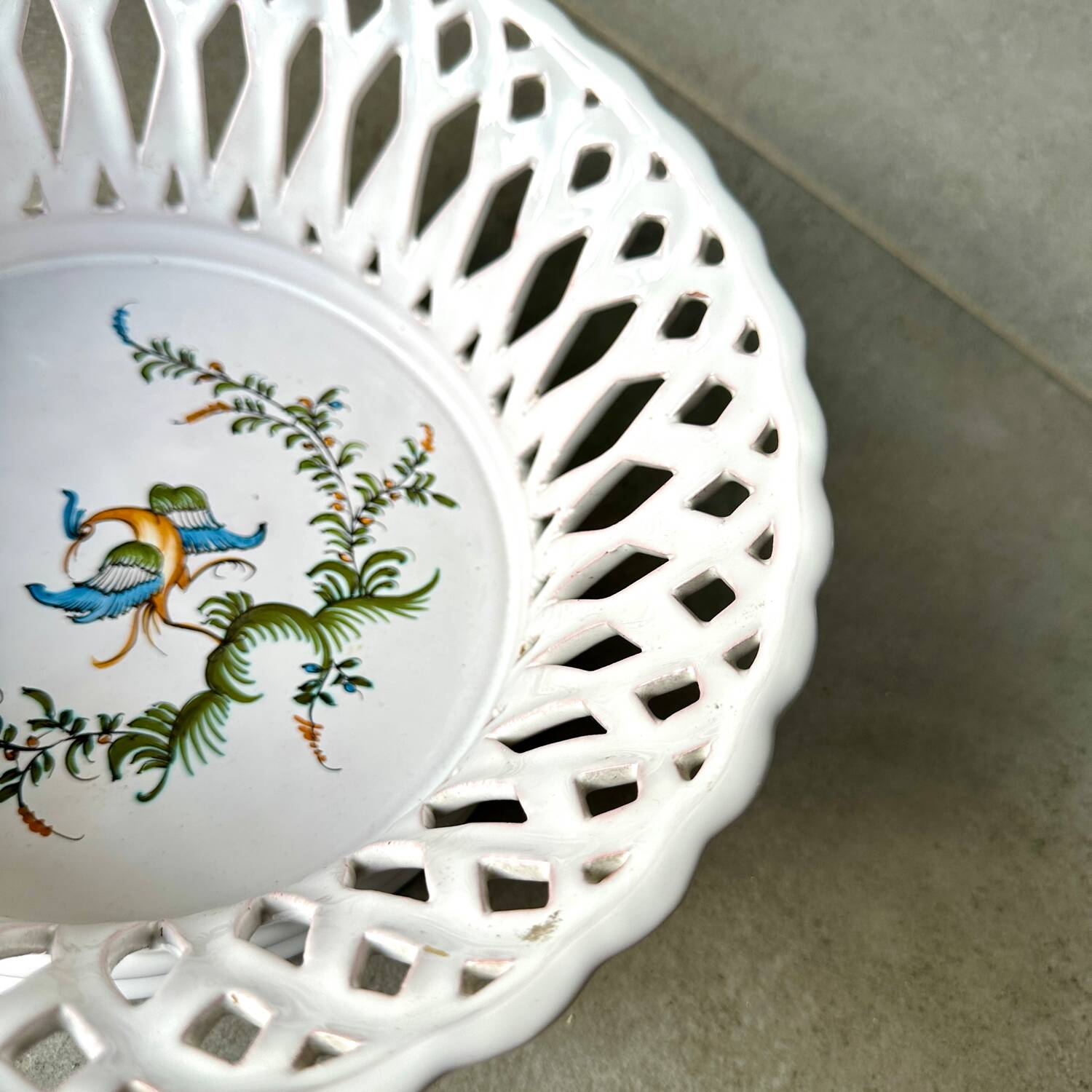 Lallier earthenware salad bowl in Moustiers