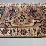 Unusual afghan wool ziegler rug 250x156 cm handmade chobi rug, purple beige blue