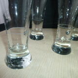 Set of 6 Pastis glasses with gauge