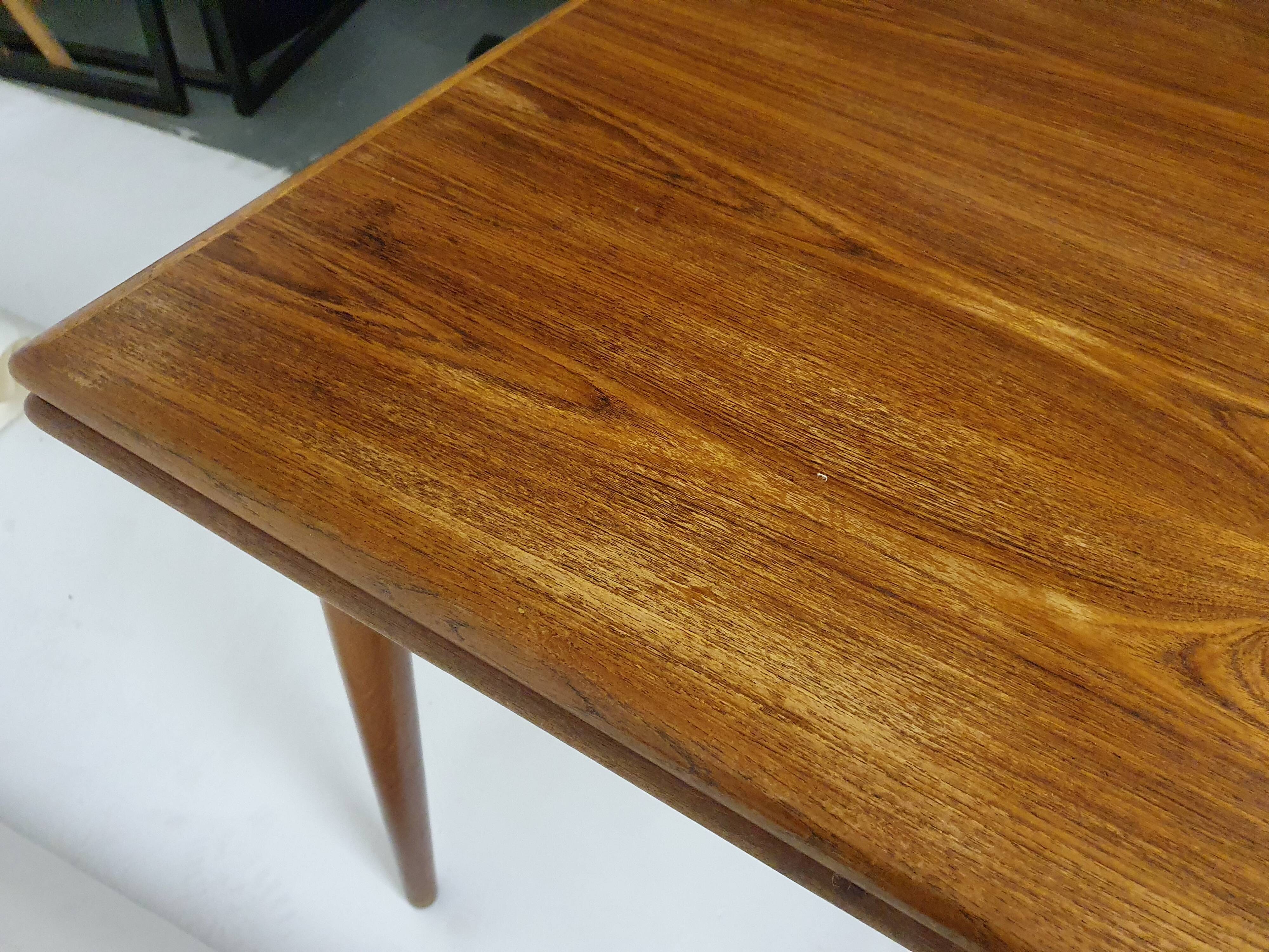 Teak extendable dining table, The Netherlands 1960's