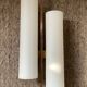 Maison Lunel wall light from the 60s in opaline and brass