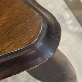 Set of 3 rustic nesting coffee tables in Louis XV style from 1950.