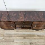 Art Decò console in mahogany burl