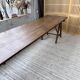 XXL trestle farm table 4m and its benches