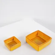 Jacques & dani ruelland, 2 ceramic catchalls, france, circa 1960