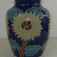Ancient ceramic vase 50's flowers
