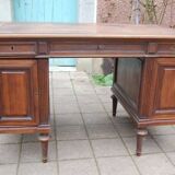 Napoleon III chest of drawers desk in walnut from the 19th century