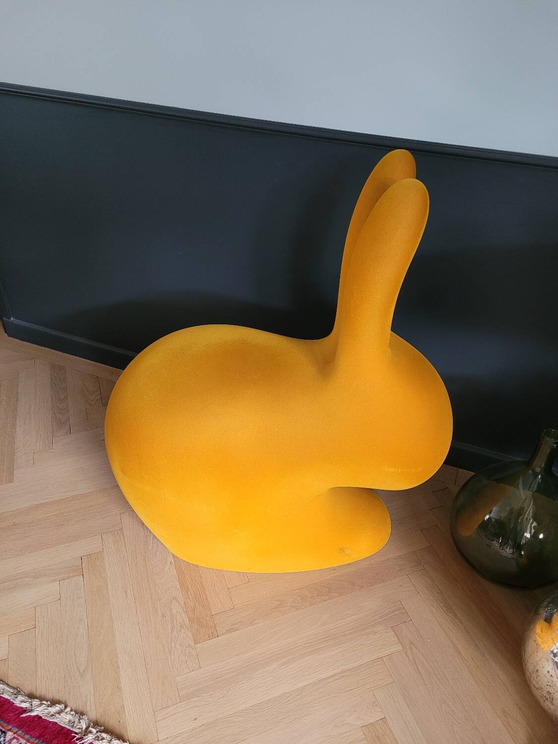 Rabbit chair by Stefano Giovannoni - Large velvet model
