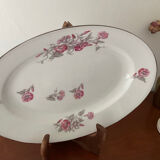 Ancien plat de service ovale L.J. Cie Vierzon