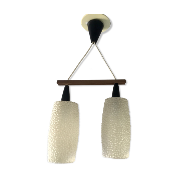 Suspension scandinave buble 2 feux - 1960 — Beyit