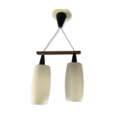 Scandinavian bubble suspension light 2 bulbs - 1960