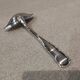 Silver-plated metal ladle for fats and lean meats, by silversmith Ercuis Valencay, 17.6cm