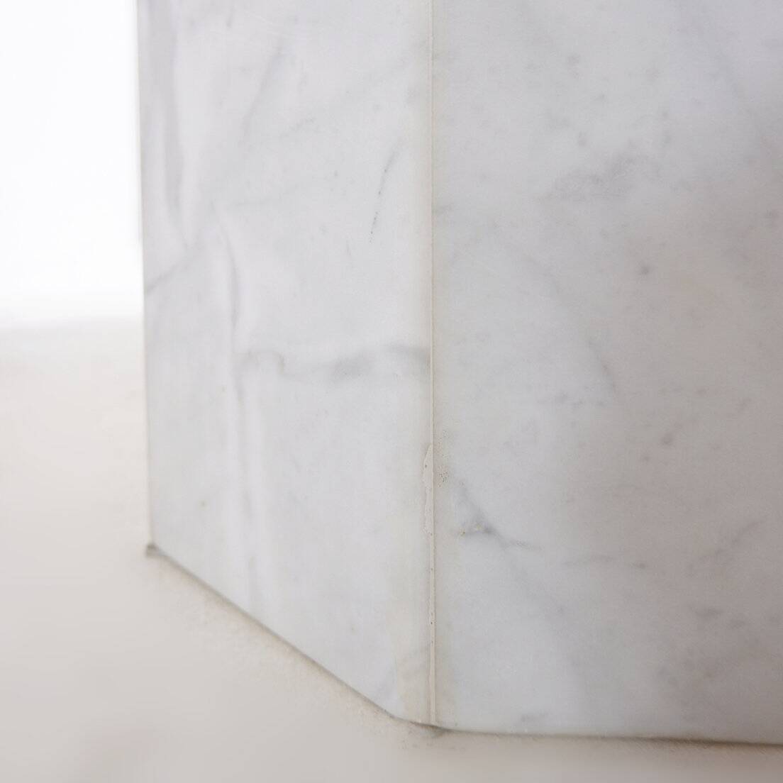 Round marble dining table, 1970 - Ø113cm