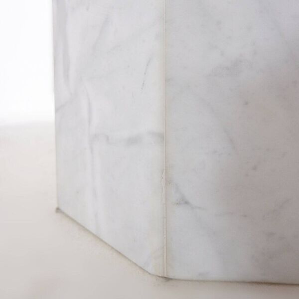 Table de salle à manger ronde en marbre, 1970 - Ø113cm