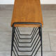 Porte revues en métal et bois vintage