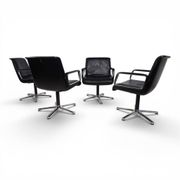 Set of 4 Wilkhahn Delta swivel chairs by Delta Design, 1970
