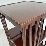 Mahogany rotating bookcase
