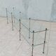 Large vintage metal and glass shop display shelf.