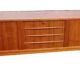 Scandinavian teak curtain sideboard, 4 drawers circa 1960