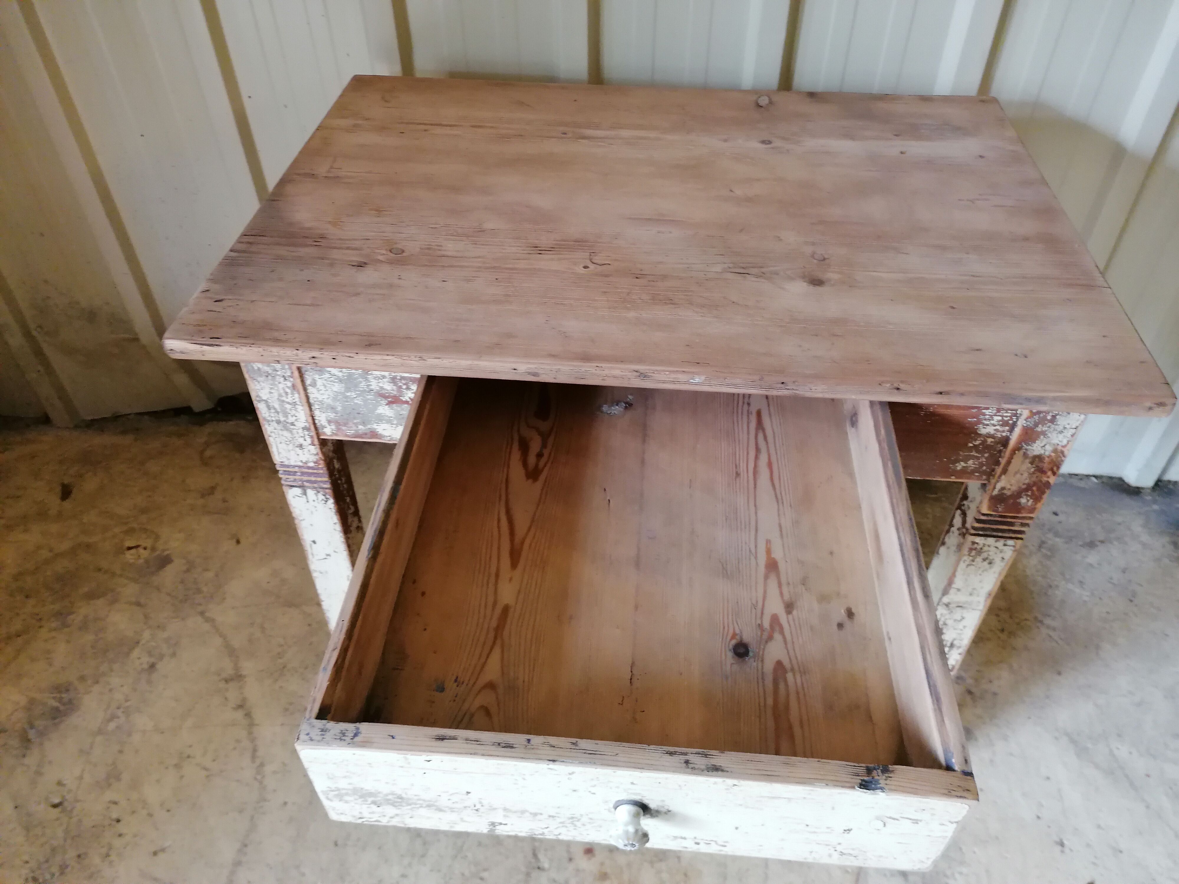 Small vintage wooden table