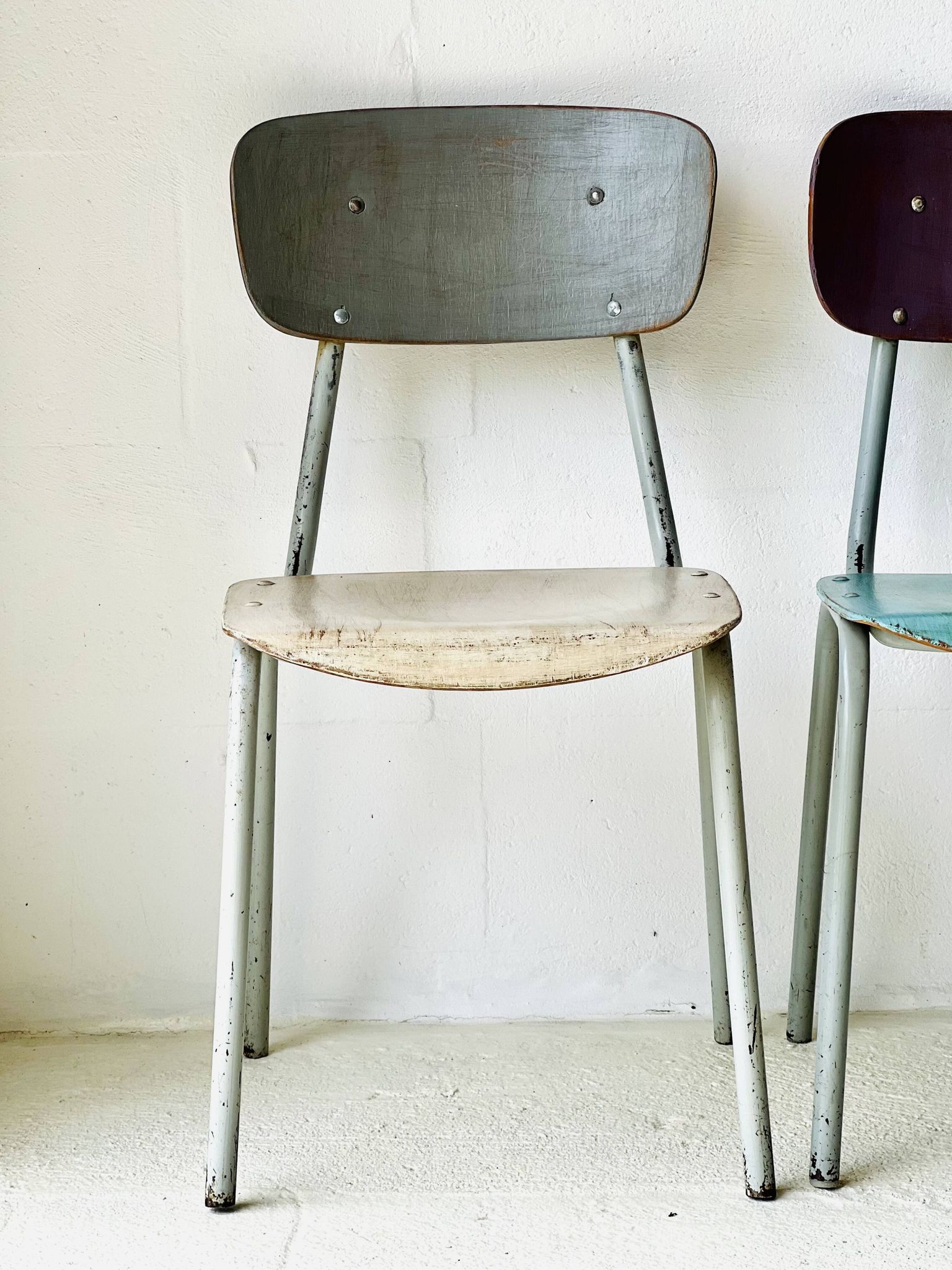 Chaises d'école, ensemble de 4