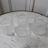 Whisky carafe and its 4 glasses 70s