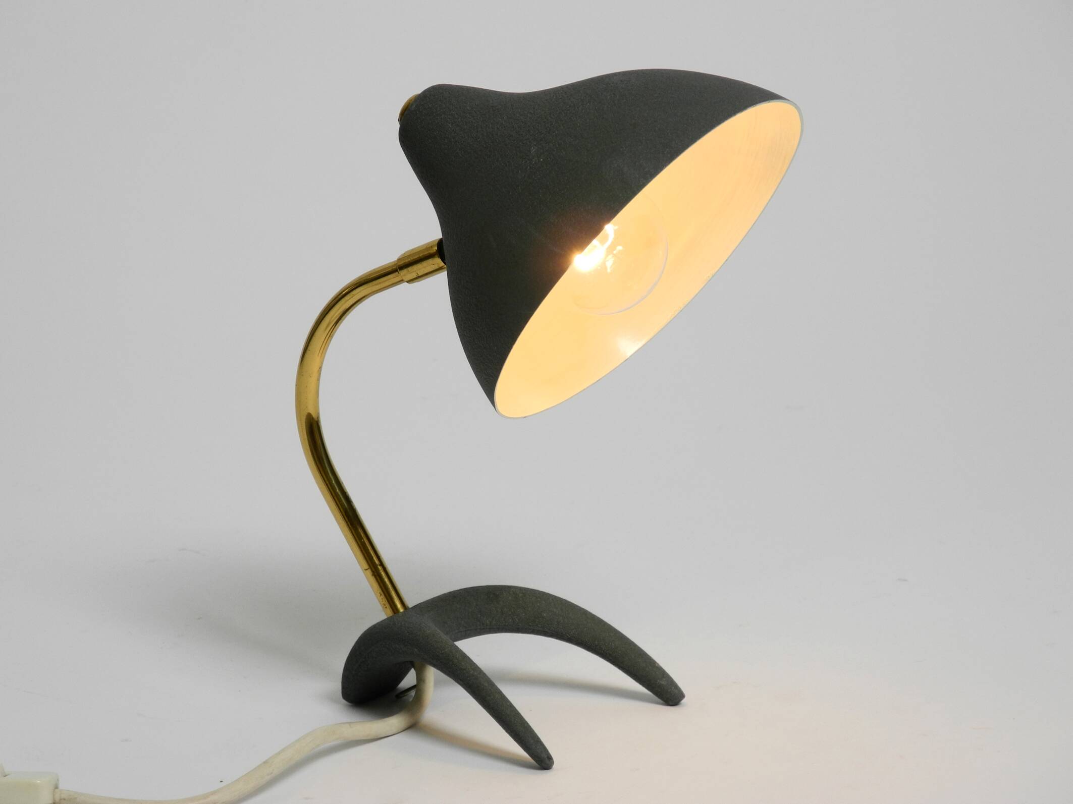 Small Mid Century crow's foot table lamp by Karl Heinz Kinsky for Cosack