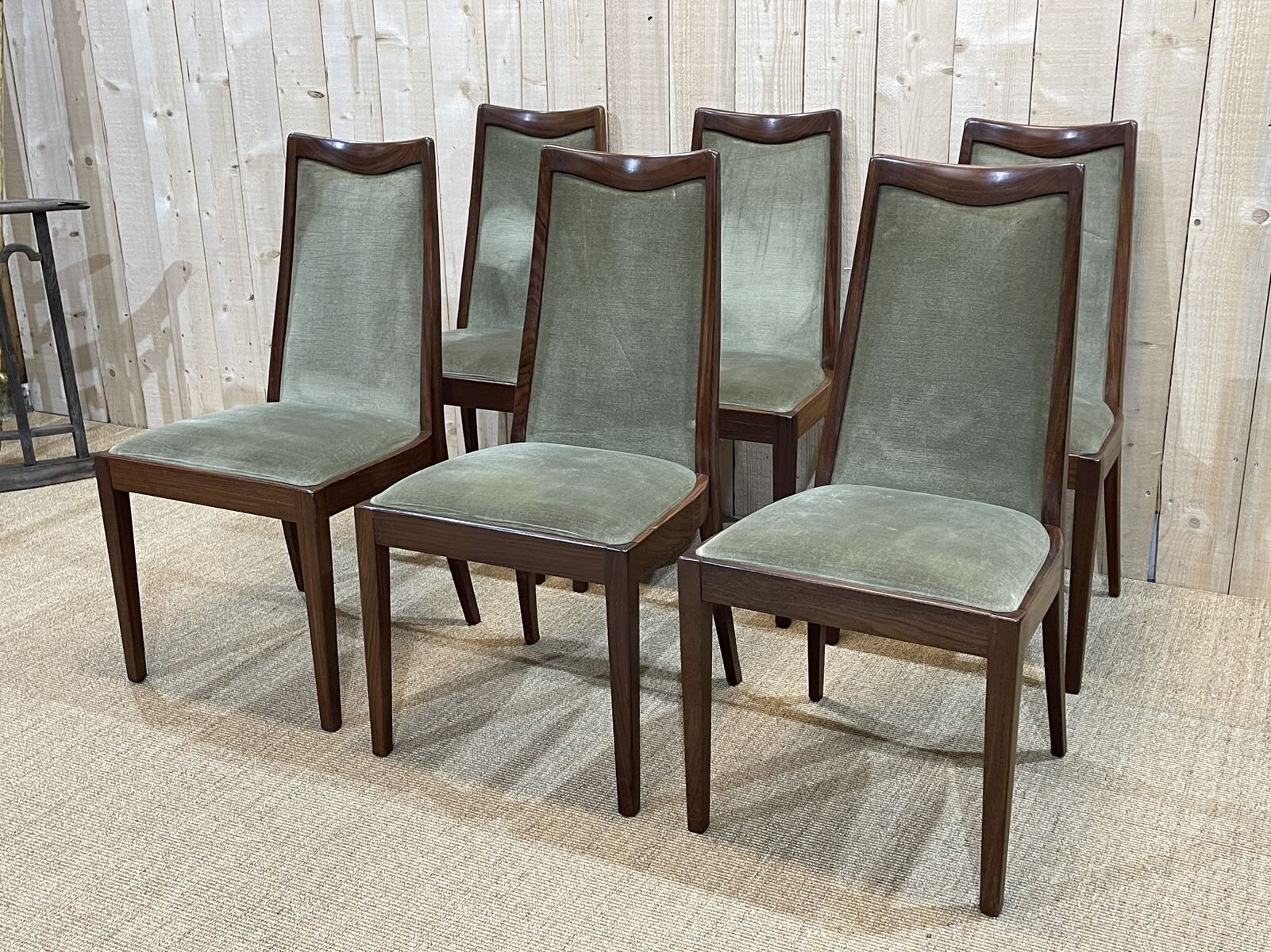 Suite of 6 teak chairs from the brand G-Plan