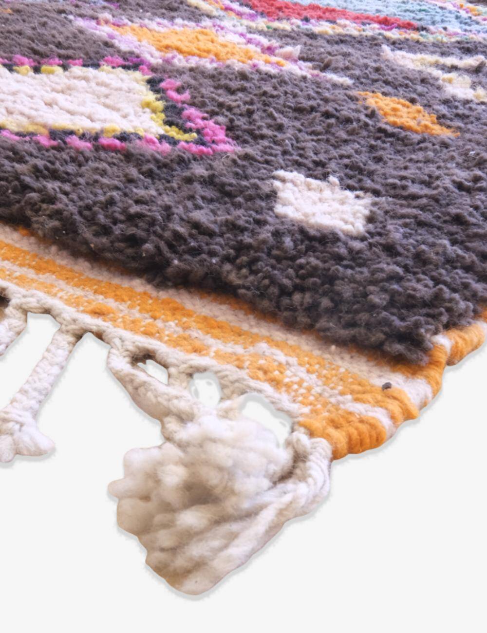Colorful Berber Rug - 219 x 88 cm