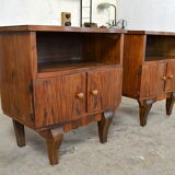 Art Deco bedsides walnut 1930 / 1940