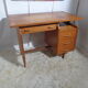 Vintage desk of the 1950s in light wood