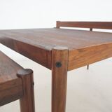 Mid-century wooden nesting tables, The Netherlands 1950's