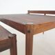 Mid-century wooden nesting tables, The Netherlands 1950's