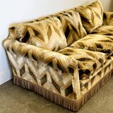 Luxury Vintage Velvet Sofa - Canape - Couch, 1970s.