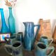Pichet et tasses en grès rambervillers