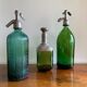 Old green siphon Lerida Spain