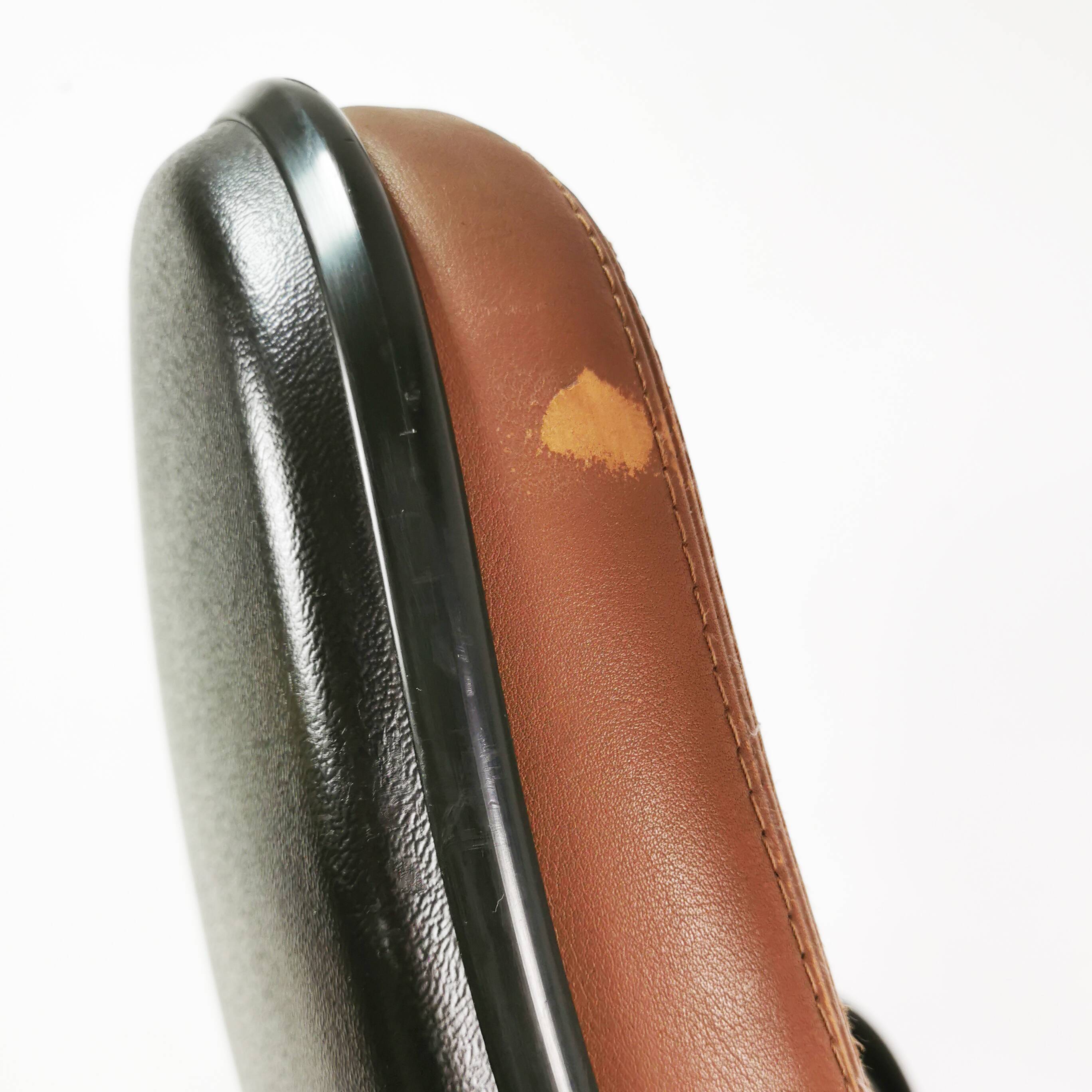 Leather desk chair, Vitra, designed by Wolfgang Mueller, 1970s.