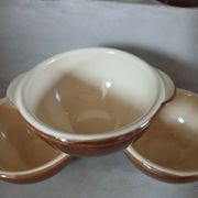 5 antique ear bowls Émile Henry