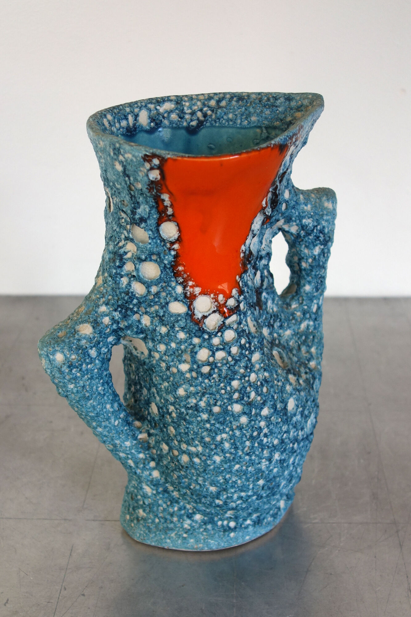 Fat Lava Vallauris ceramic vase 50s