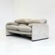 Cassina Maralunga 2-seater sofa by Vico Magistretti off-white with subtle pattern