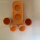 Emsa W Germany orange-yellow salt and pepper shaker