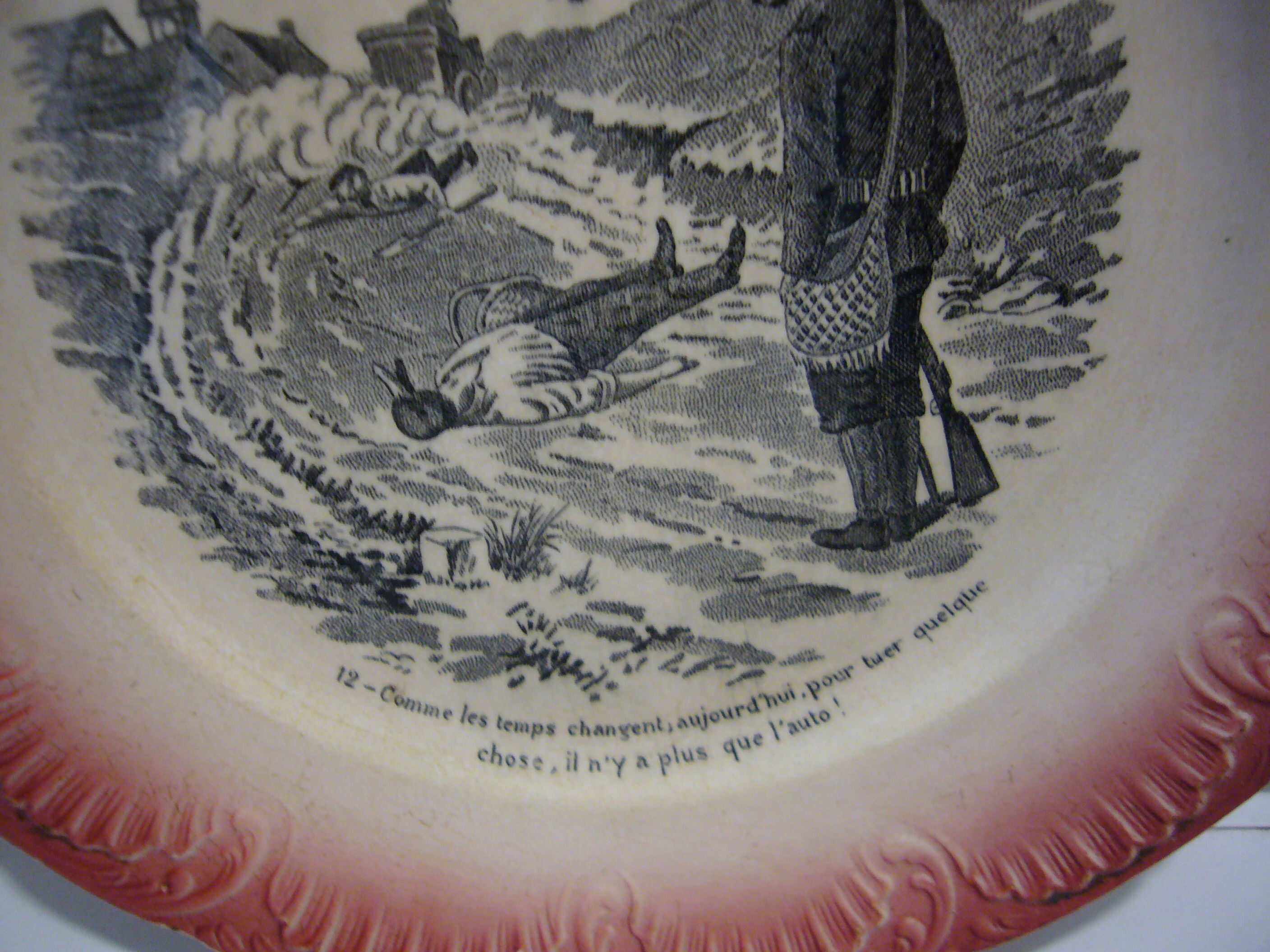 Sarreguemine talking plates