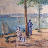 Watercolor signed g deplanche (1875-1945)