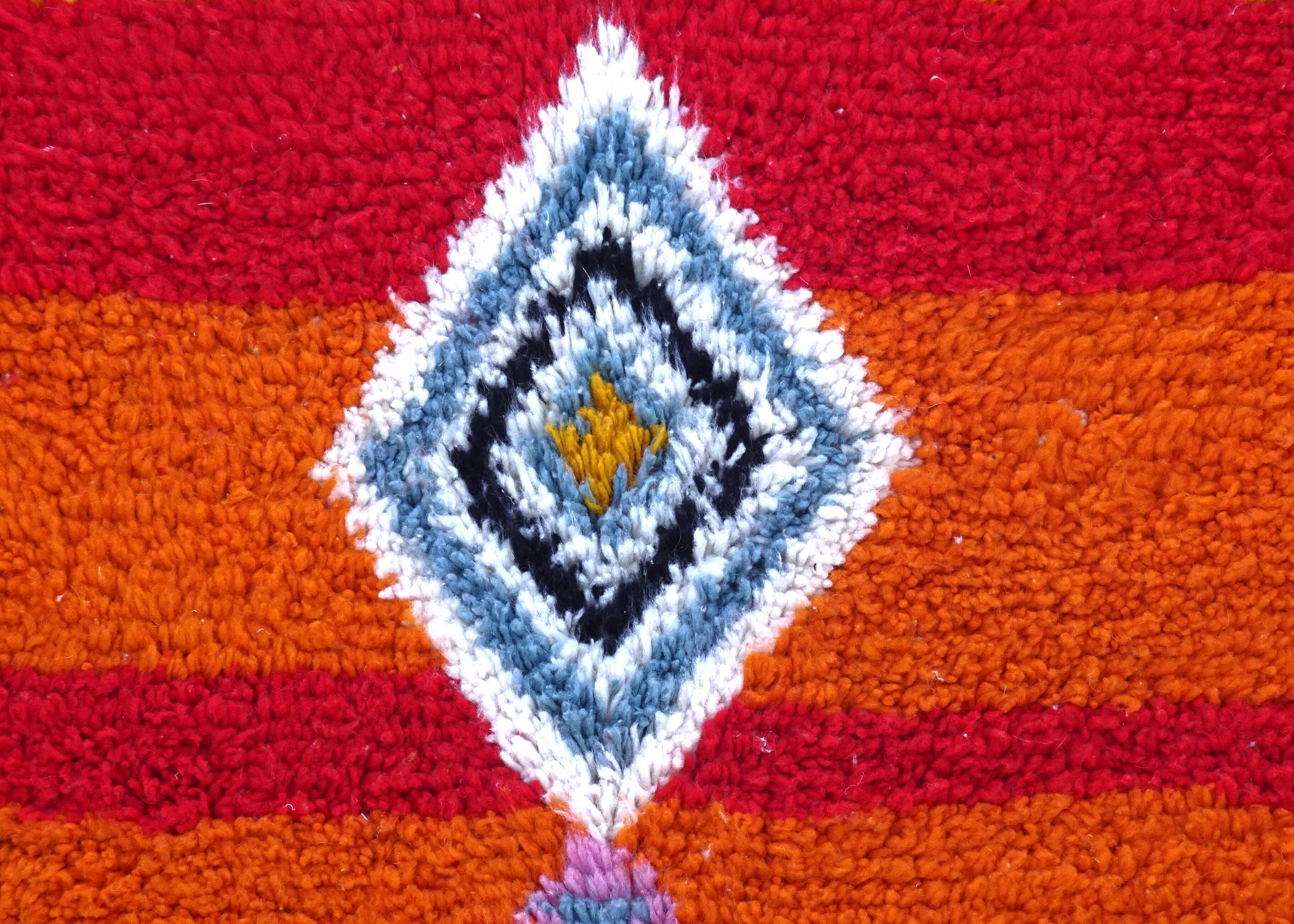 Moroccan berber carpet beni ouarain color 215x150 cm