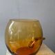 Vintage amber glass salad bowl