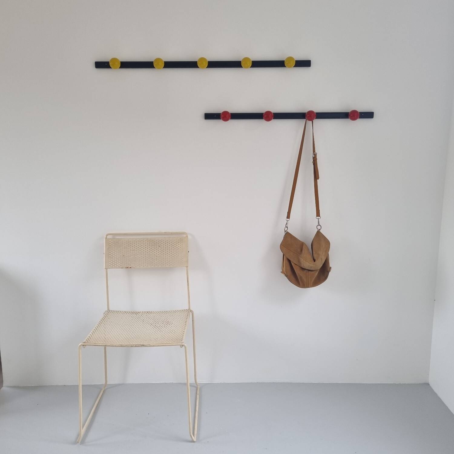 Duo of 4 and 5 ball coat racks