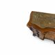 serpentine commode in antique walnut
